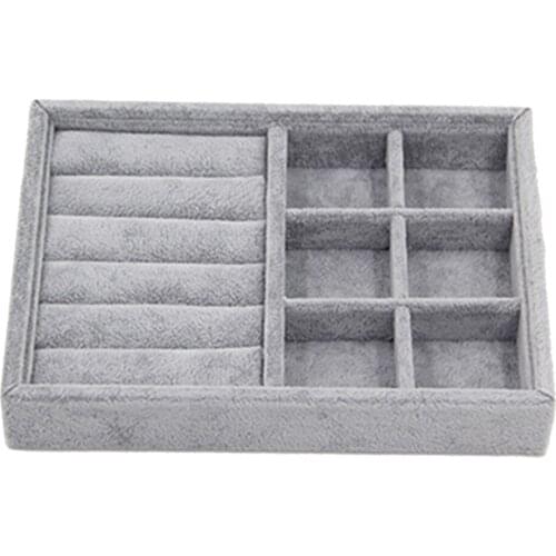 8x Jewelry Trays Box Display Show Case Organizer For Necklace Rings Earrings