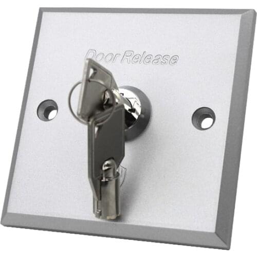 Free Shipping Exit Switch Exit Button With Key For Door Access Control Aluminium Alloy E08K Emergency Switch