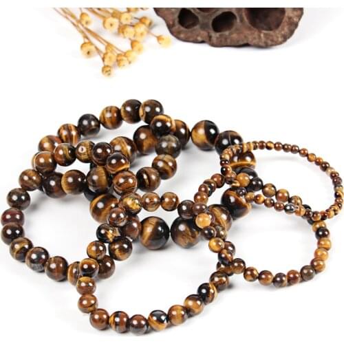 NAPOLN Tiger Eye Bead Bracelet Natural Stone Buddha Bracelets Bangles Buddha Bracelet Men Beads Bracelets For Women Dropshipping