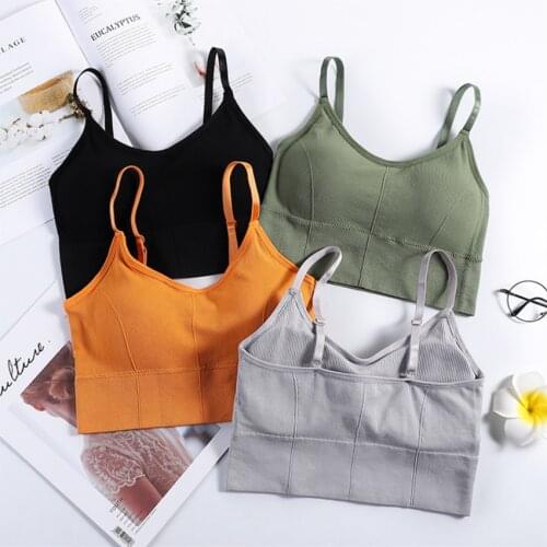 Cotton Sports Bras Running YogaTops Women Push Up Solid SportsTop Bra Jogging Gym Women Sports Bra Girl Underwear Fitness