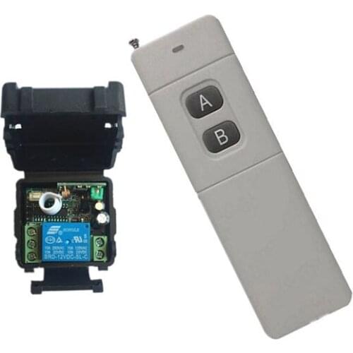 DC 12v 10A 1CH wireless RF Remote Control Switch Transmitter+ Receiver For Access/door Control System