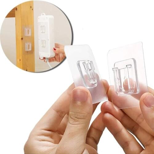 Double-Sided Adhesive Wall Hook on the Door Hangers Stickers Hooks Wall Mount Self Adhesive Hook in the Bathroom