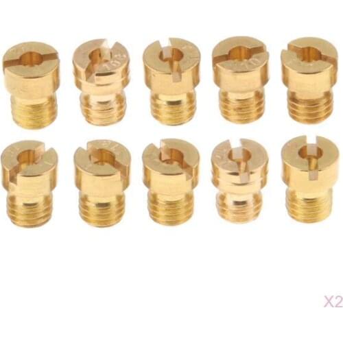 20x M5 Thread Main Jets for Keihin OKO PE PWK Carburetor 108 110 112 114 115 116 118 120 122 124