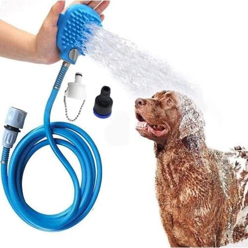 Pet Bathing Tool comfort massage Shower Tool Dog comb Washing Bath Sprayers Dog Brush Gloves Sprayer Scrubber Pet Supplies