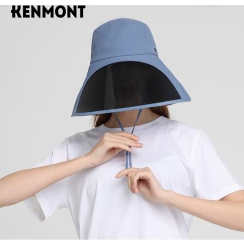 Kenmont sunscreen hat female full face protective riding hat driving UV protection hat foldable summer