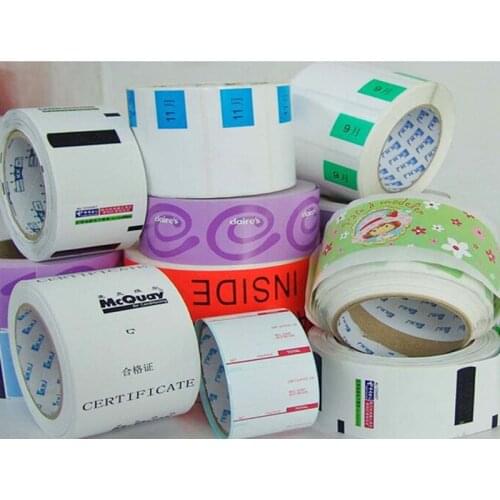Matte white mylar Polyester self adhesive label stock labels material with strong adhesion