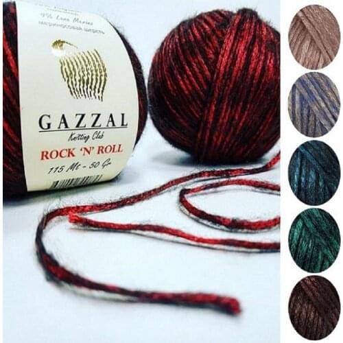 Gazzal Rock 'n' Roll yarn brocade yarn metallic yarn lurex yarn glitter yarn metal yarn silver yarn gold yarn brilliant yarn