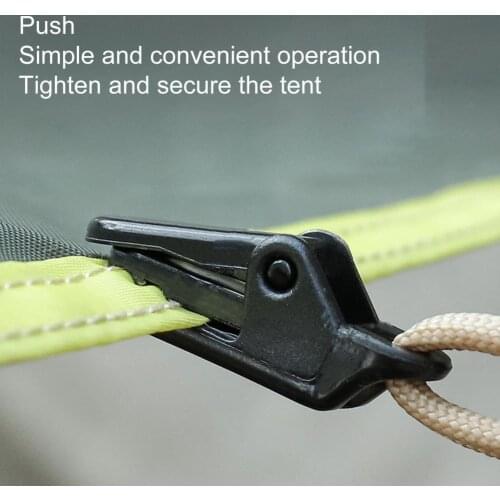 10PCS mini tent crocodile clip easy to carry add pull point strong bite force not easy to fall off suitable for outdoor camping