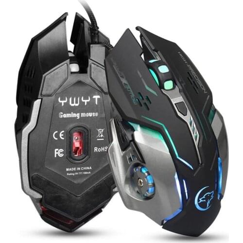 USB Wired Mouse Mice 3200DPI USB 2.0 Receiver Optical Computer Mouse Ergonomic Mice For Laptop PC Computer Mouse Mice Fast Ship