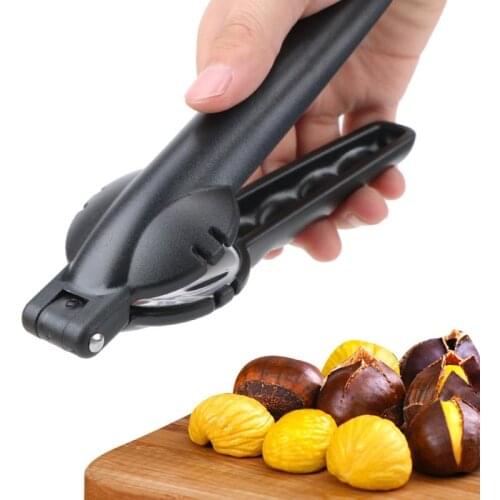 Stainless Steel 2 In 1 Quick Chestnut ClipWalnut Pliers Tools Metal Nutcracker Sheller Kitchen Tools Stainless Steel Gadgets