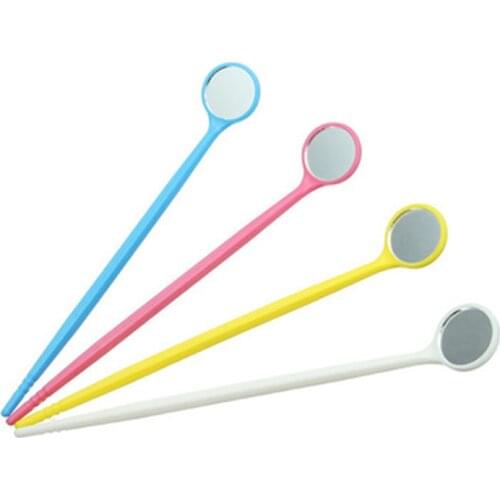 10pcs Disposable Mouth Exam Reflector Mirrors Plastic Anti-fog Lens Dental Tooth Whitening Instrument Oral Hygiene Care Tool