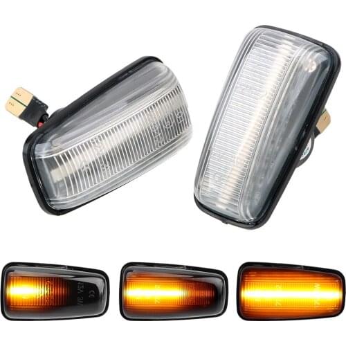 A Pair LED Car Dynamic Side Marker Signal Lamp Blinker Light Turn Signal Light For Peugeot 306 106 406 806 Expert Partner