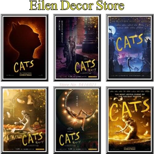 Cats Movie Poster Decorative Painting Posters & Prints Kraft Paper Art Prints Wall Picture For Home & Garden Decor 42X30cm