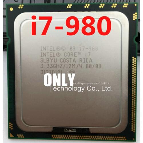 Free shipping INTEL i7-980 i7 980 CPU Processor 3.33 GHz 32nm Six-Core 130W scrattered pieces