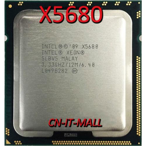 Intel Xeon X5680 CPU 3.33GHz 12M 6 Core 12 Threads LGA1366 Processor