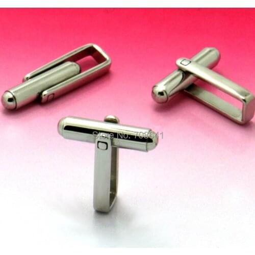 Blank Stainless Steel Cufflinks Bases French Cuff Links Cufflinks Settings Findings DIY Charms Making