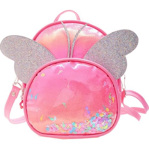 Cute PU Children Backpacks Fashion Schoolbag Toddler Kids Bag Cartoon Children School Bags for Girl Boys Kindergarten Backpack