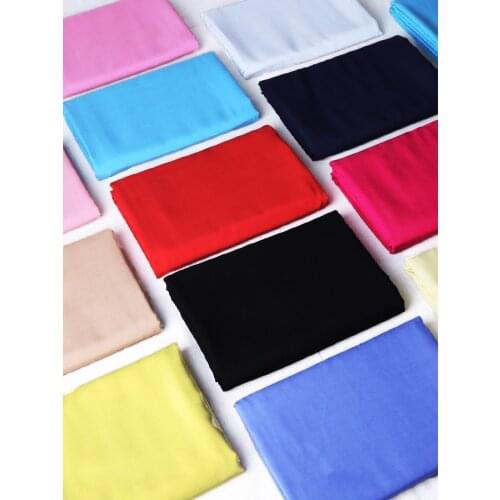 Apparel Sewing & Fabric Solid Color Artificial Cotton Fabric Cotton Silk Rayon Cotton Silk Clothing Clothes Skirt Dress Fabric