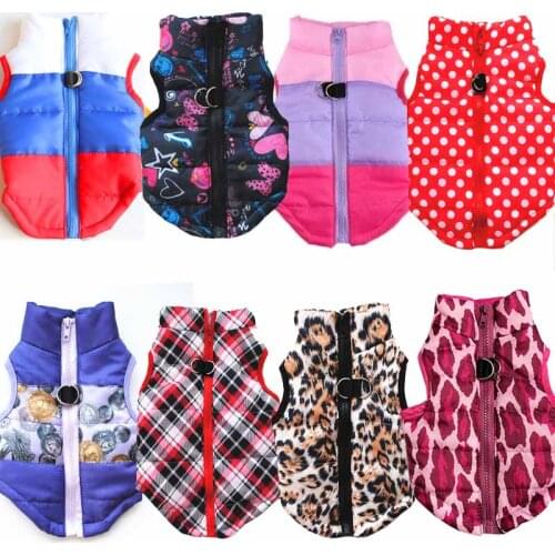 Warm Dog Clothes For Small Dog Windproof Winter Pet Dog Coat Jacket Padded Clothes Puppy Outfit Vest Yorkie Chihuahua Clothes