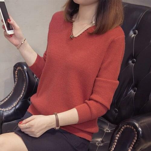 9359 (1 floor, F 4, 3 floor), 2018 Korean Edition, the new autumn V neck knitted sweater 48