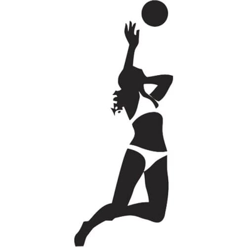 Volleyball Ball Player Wall Stickers Home Decor Living Room Removable Vinyl Wall Decal Sport Game Girl Team Art Wallpaper S390