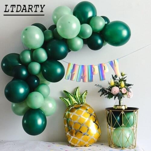 12pcs 2.2g/3.2g balloon baby shower dinosaur theme party decoration birthday party cartoon green latex balloons