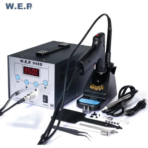 WEP 948D High Frequency Soldering Station Suction Gun With Pen 3 in 1 Rework Station