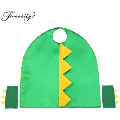 Boys Girls Halloween Funny Cosplay Dinosaur Costume Cape with GlovesAnime Costumes Kids Birthday Theme Party Carnival Dress Up