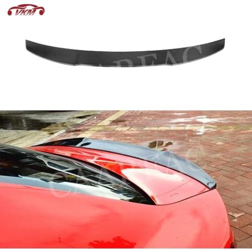 Carbon Fiber Rear Spoiler FRP Unpainted Black Lip Wings for Audi A3 S3 Sedan 4 Door V Style 2013-2018