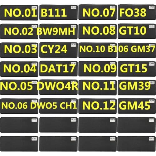1-12 Lishi 2 In 1 Tool B111 BW9MH CY24 DAT17 DWO4R FO38 GT10 GT15 B106 GM39 GM45 HU43 Locksmith Tool For All Types