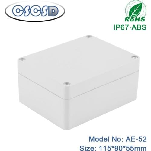 1pcs/lot 115*90*55mm waterproof junction box pcb with terminal block small enclosure gps abs ip67 enclosure pvc junction box