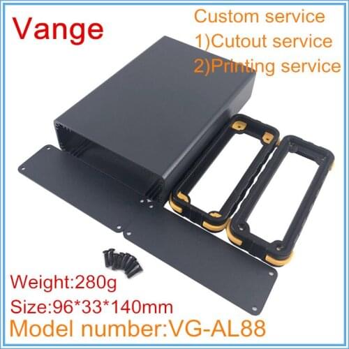 1pcs/lot 2019 new product metal junction boxes 96*33*140mm 6063-T5 Aluminum instrument housing diy cases for wire connector