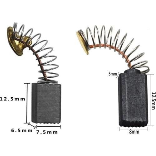 URANN 10 Pcs Mini Drill Electric Grinder Replacement Carbon Brushes Spare Parts For Electric Motors Dremel Rotary Tool