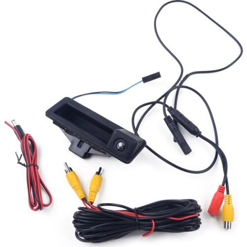 12V DC 120mA 480TVL IP67/IP68 NTSC Trunk Handle CCD Rear View Reverse Backup Camera Car Fit For BMW 3-Series E90 E91 E92 E93