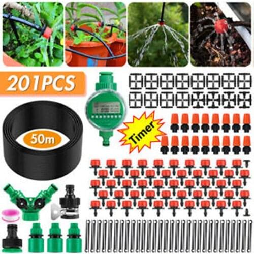 30M/50M Automatic Garden Plant Watering Adjustable Drip Irrigation System 4/7mm Micro Drop Kits Dripper Atomizer Sets