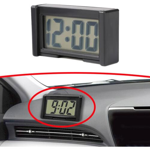Car Clock Mini Clock Car Accessories Auto Decorate Interior Car Electronics Cars Lcd Clock Waterproof Clock for Motorcycle