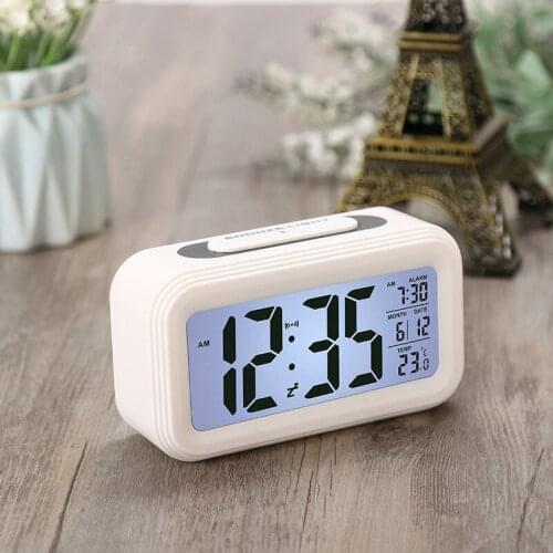 Alarm Clock Large Display With Calendar For Home Office Table Clock Snooze Electronic Kids Clock LED Desktop Digital Clocks