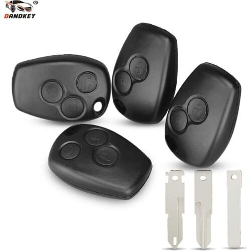 Dandkey 2/3 Buttons Remote Car Key Shell For Renault Dacia Megane Modus Espace Laguna Duster Logan DACIA Sandero Fluence Clio 3