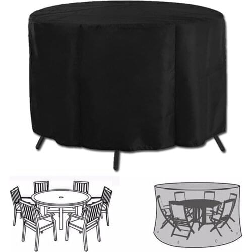 Garden Furniture Cover Round Table And Chair Cover Waterproof Oxford Wicker Sofa Protect Patio Rain And Snow Dust cover