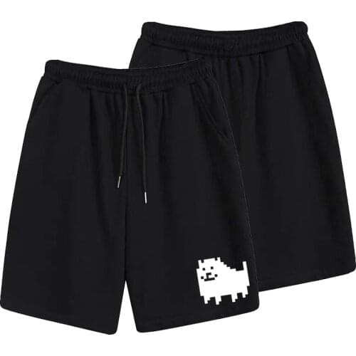Game Undertale Black Short Pants Sans Papyrus Cosplay Summer Sweatpants Sportswear Breeches Shorts Men Women Beach Shorts