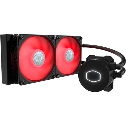 Cooler Master ML240L CPU Liquid Cooler 12cm LED RED fan PWM quiet Computer CPU Radiator Water Cooling For LGA 2011/115x /AM4/AM3