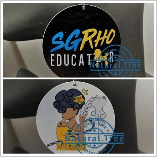 Sigma Gamma Rho Wooden Earrings