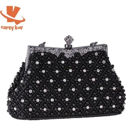 CAREY KAY Women Simple Designer With Handle Evening Bags Female Envelope Shaped Handbags Party Luxury Rhinestone Solid Purses