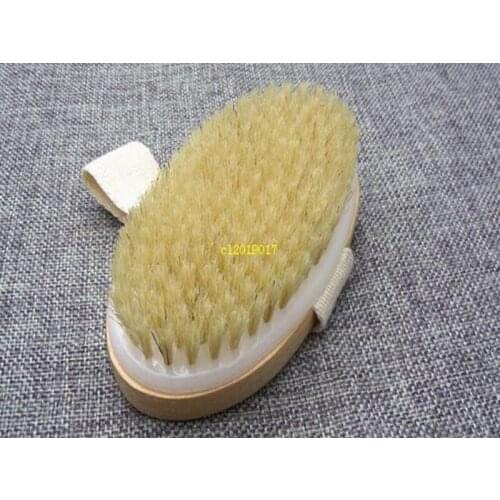 Elliptical handle bath brushes for children Bristle bath brush through Meridian rub back bath brush
