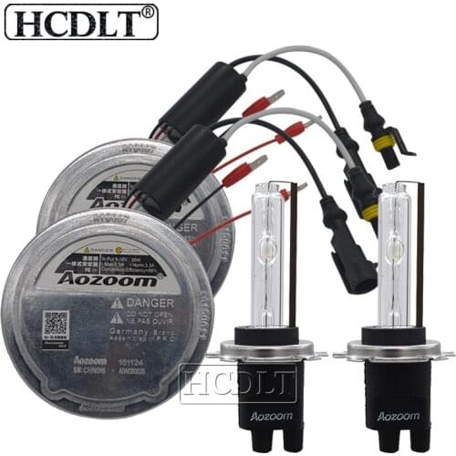 HCDLT Original 35W Aozoom HID Xenon Ballast Bulb Kit Fast Start ABN09 HID Ballast 12V 5500K H7 H1 H11 D2H Xenon Headlight Kit