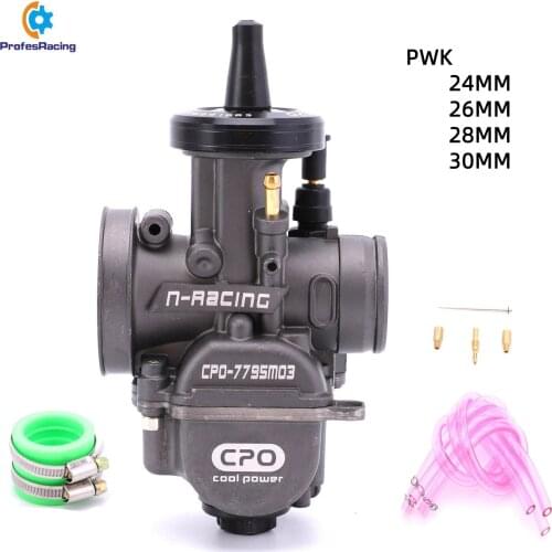 PWK Carburetor 24 26 28 30mm With Power Jet High Quality 2T 4T engine Carb Dirt Bike Motorcycle Scooter UTV ATV Quad