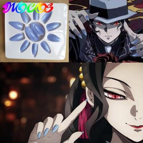 DIOCOS Demon Slayer kimetsu no yaiba Nezuko Kibutsuji Muzan Cosplay Costume Nails Cosplay Props Accessories for Halloween Party