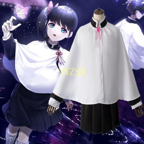 Anime Demon Slayer Cosplay Costume Kimetsu No Yaiba Kanao Tsuyuri Kanawo Kimono Battle Suit Team Uniform Women Halloween Costume