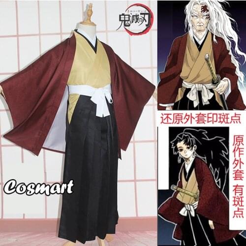 Anime Demon Slayer Kimetsu no Yaiba Keikoku Enichi Kimono Saber Uniform Cosplay Costume Halloween Suit For Men Outfit New