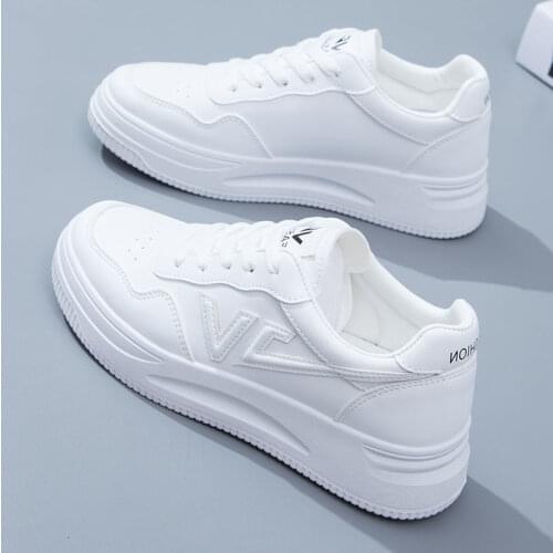 Vulcanized shoes sneakers women shoes solid color ladies flat shoes 2021 mesh womens sports comfortable breathable white shoes
